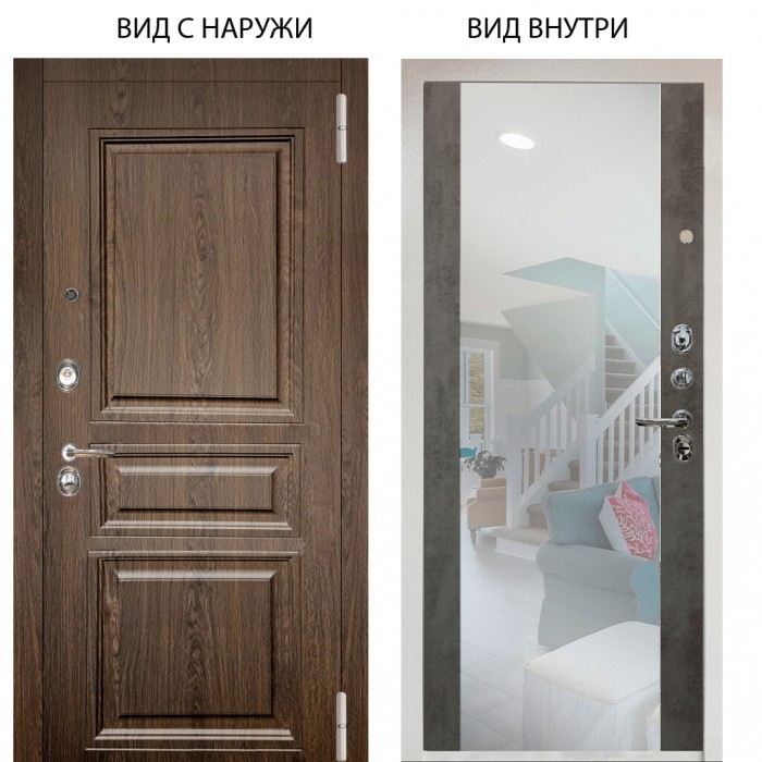 Люкс 3К / Магистр дуб кантри / Вояж Светлый бетон