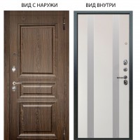Люкс 3К / Магистр Дуб кантри / Дуэт Белое дерево вставки Изабель