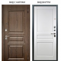 Люкс 3К / Магистр Дуб кантри / Каролина Белая эмаль