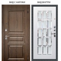 Люкс 3К / Магистр Дуб кантри / Мэрелин Софт милк зеркало с фацетом и пескоструем