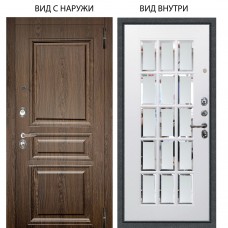 Люкс 3К / Магистр Дуб кантри / Мэрелин Софт милк зеркало с фацетом и пескоструем