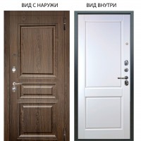 Люкс 3К / Магистр Дуб кантри / Соренто Белая эмаль