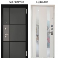 Люкс 3К / Мичиган силк титан силк муссон / Дуэт Белое дерево вставки Николь