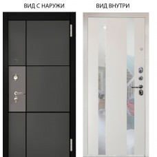 Люкс 3К / Мичиган силк титан силк муссон / Дуэт Белое дерево вставки Николь