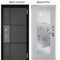 Люкс 3К / Мичиган силк титан силк муссон / Милли Роял вуд белый