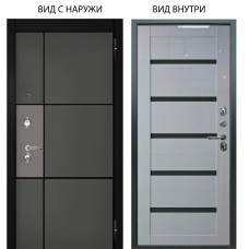 Люкс 3К / Мичиган Силк титан силк муссон / Александра +стекло чёрное
