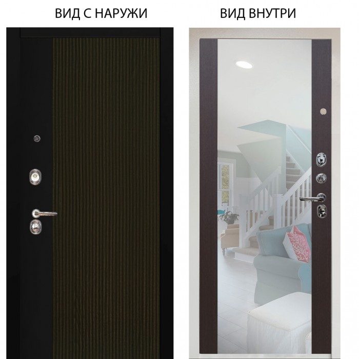 Люкс 3К / Рокси дуб рейка морение / Вояж Венге