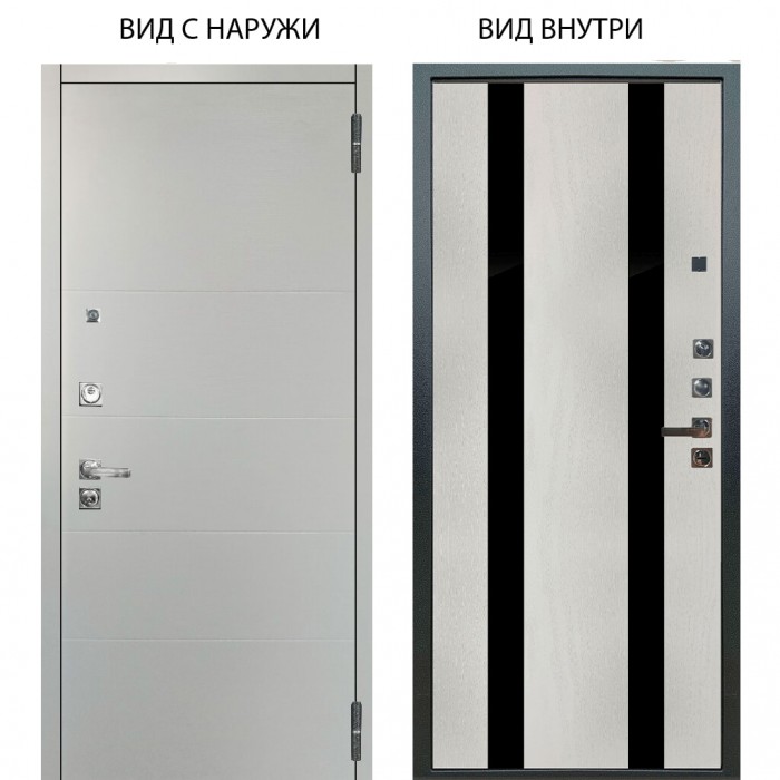 Люкс 3К / Рокси дуб рейка морение / Дуэт Белое дерево вставки кензо