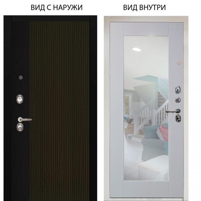 Люкс 3К / Рокси дуб рейка морение / Милли Роял вуд белый