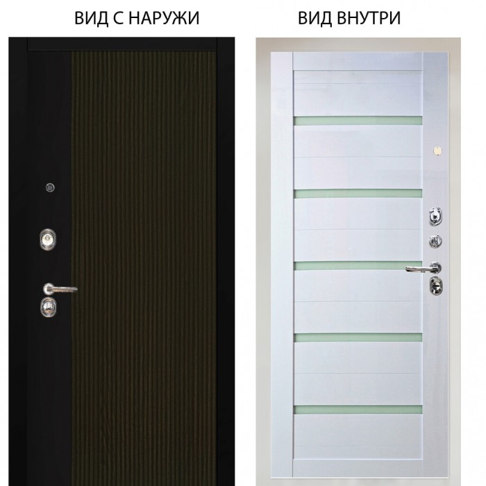 Люкс 3К / Рокси дуб рейка морение / Александра Белый глянец