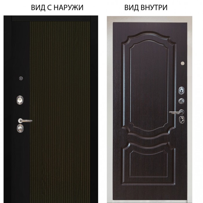 Люкс 3К / Рокси дуб рейка морение / Мишель Венге