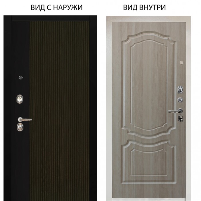 Люкс 3К / Рокси дуб рейка морение / Мишель Ларче светлый