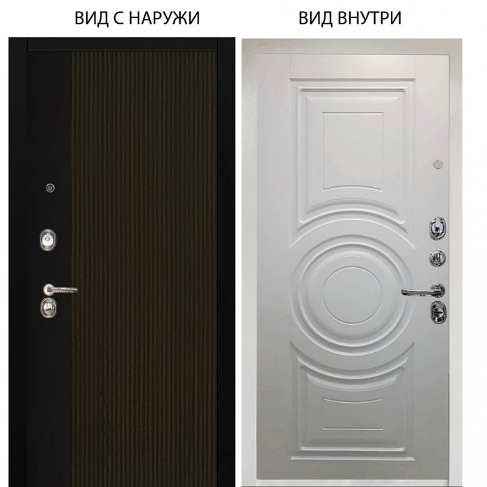 Люкс 3К / Рокси дуб рейка морение / Могадиш Софт милк