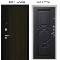 Люкс 3К / Рокси дуб рейка морение / Могадиш Черный софт