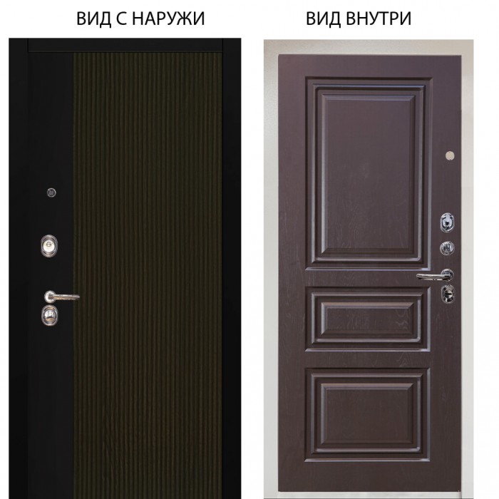 Люкс 3К / Рокси дуб рейка морение / Скиф Горький шоколад