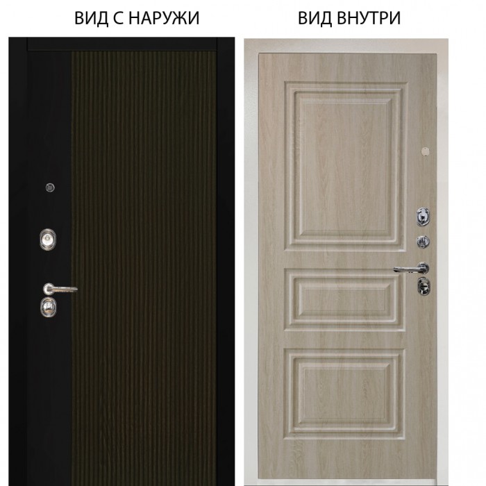 Люкс 3К / Рокси дуб рейка морение / Скиф Дуб филадельфия крем