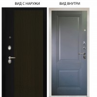 Люкс 3К / Рокси дуб рейка морение / Соло Антрацит софт