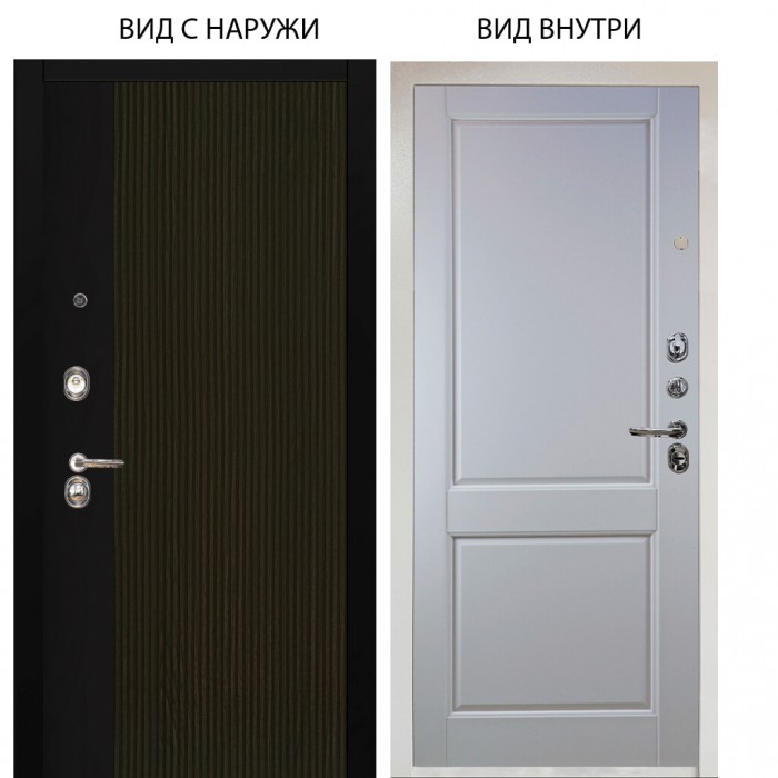 Люкс 3К / Рокси дуб рейка морение / Соренто Белая эмаль