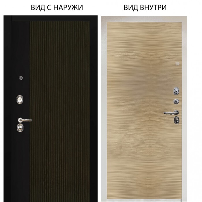 Люкс 3К / Рокси дуб рейка морение / Элегант Дорс светлый горизонт