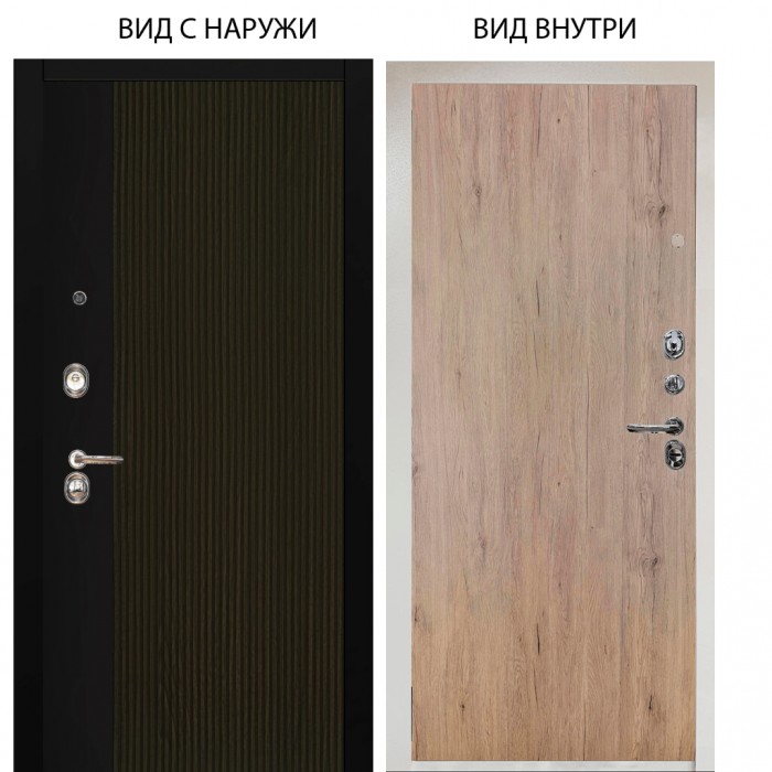 Люкс 3К / Рокси дуб рейка морение / Элегант Рустик соломенный