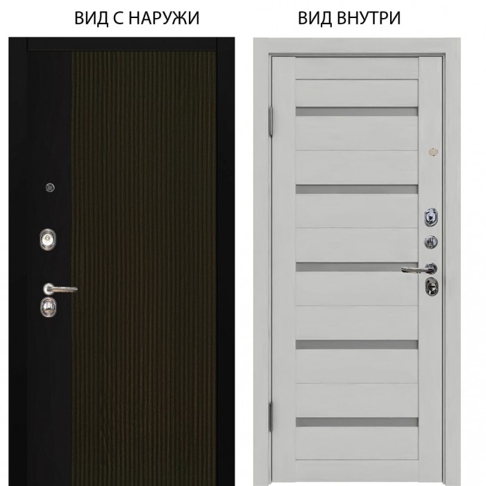 Люкс 3К / Рокси дуб рейка морение / Александра Серый винил