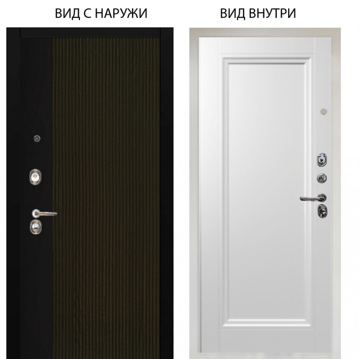 Люкс 3К / Рокси дуб рейка морение / Анастасия 1 Белый снег