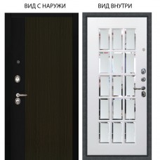 Люкс 3К / Рокси Дуб рейка морение / Мэрелин Софт милк зеркало с фацетом и пескоструем