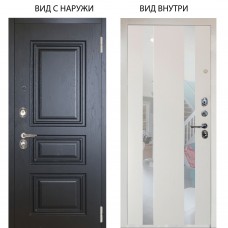 Люкс 3К / Скиф Горький шоколад / Дуэт Белое дерево вставки Николь