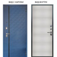 Люкс 3К / Тори Синий софт / Агат Вельвет белый горизонт