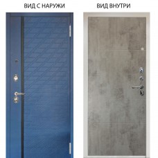 Люкс 3К / Тори Синий софт / Агат Светлый бетон