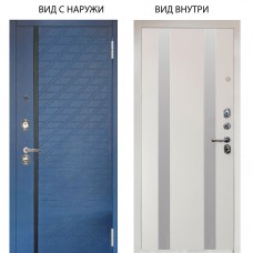 Люкс 3К / Тори Синий софт / Дуэт Белое дерево вставки Изабель
