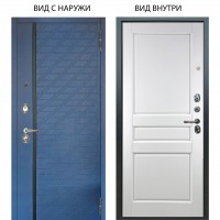 Люкс 3К / Тори Синий софт / Каролина Белая эмаль