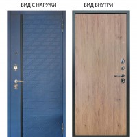 Люкс 3К / Тори Синий софт / Элегант Рустик соломенный