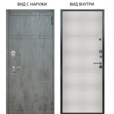 Люкс АС / Агат Дуо Темный бетон / Агат Вельвет белый горизонт
