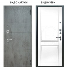 Люкс АС / Агат Дуо Темный бетон / Ариана Белая эмаль