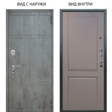 Люкс АС / Агат Дуо Темный бетон / Ариана Серая эмаль