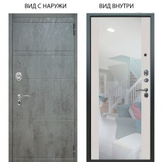 Люкс АС / Агат Дуо Темный бетон / Вояж Белое дерево