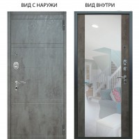 Люкс АС / Агат Дуо Темный бетон / Вояж Светлый бетон