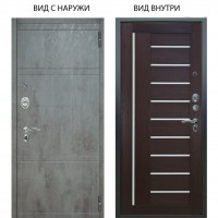 Люкс АС / Агат Дуо Темный бетон / Диана Вельвет