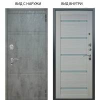 Люкс АС / Агат Дуо Темный бетон / Александра Белая лиственница