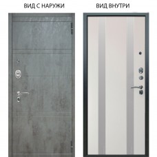 Люкс АС / Агат Дуо Темный бетон / Дуэт Белое дерево вставки Изабель