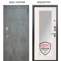 Люкс АС / Агат Дуо Темный бетон / Милли Ларче светлый