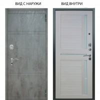 Люкс АС / Агат Дуо Темный бетон / Мирра Белая лиственница