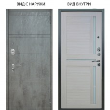 Люкс АС / Агат Дуо Темный бетон / Мирра Белая лиственница