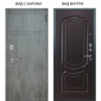 Люкс АС / Агат Дуо Темный бетон / Мишель Венге