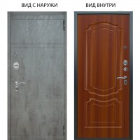 Люкс АС / Агат Дуо Темный бетон / Мишель Дуб рустикальный