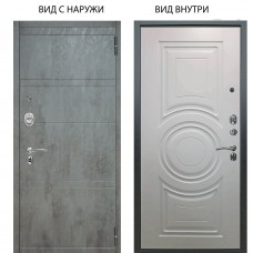 Люкс АС / Агат Дуо Темный бетон / Могадиш Софт милк