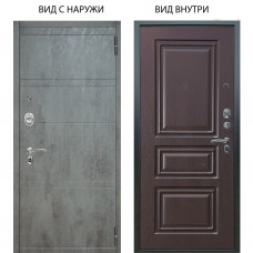 Люкс АС / Агат Дуо Темный бетон / Скиф Горький шоколад