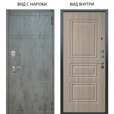 Люкс АС / Агат Дуо Темный бетон / Скиф Дуб филадельфия крем