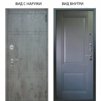 Люкс АС / Агат Дуо Темный бетон / Соло Антрацит